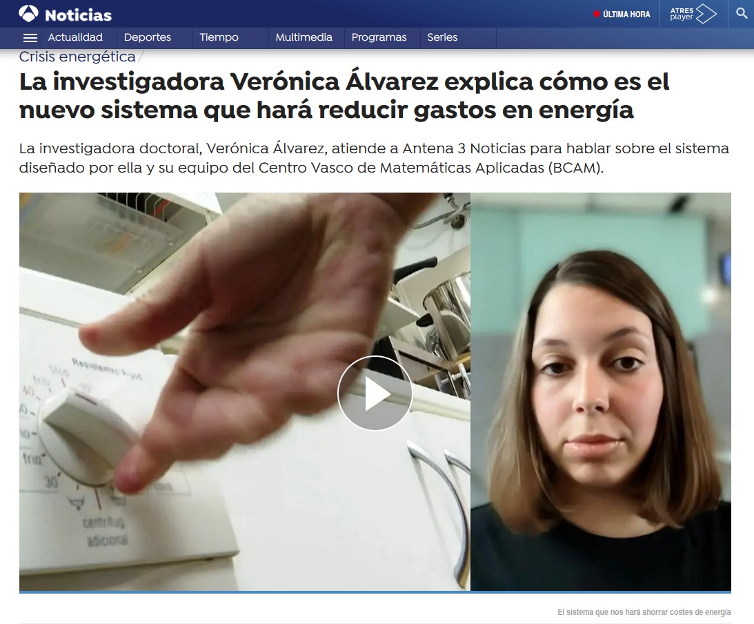 entre vista Antena 3 a la investigadora Verónica Álvarez